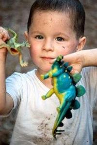 Kid Playing With Toys